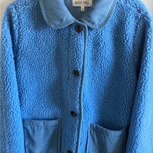 Alex Mill Women's Sky Blue Marley Sherpa Jacket